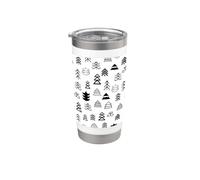 Cute Christmas and Winter Holiday Design Vaso térmico de acero inoxidable de doble pared