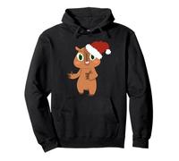 Cute Christmas Capybara Santa Claus Cavy Rata Rata Navidad Sudadera con Capucha