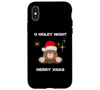 Cute Christmas Carols Mole O Moley Night Hombres Mujeres Niños Carcasa para iPhone X/XS