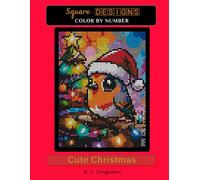 Cute Christmas Color by Number book - Premium paper