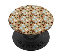 Cute Christmas Cookie PopSockets PopGrip Adhesivo