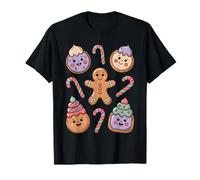 Cute Christmas Cookies Gingerbread Candy Cane Art Camiseta