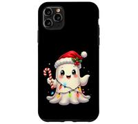 Cute Christmas Ghost Kawaii Santa Candy Cane Funny Xmas Carcasa para iPhone 11 Pro MAX
