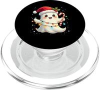 Cute Christmas Ghost Kawaii Santa Candy Cane Funny Xmas PopSockets PopGrip para MagSafe