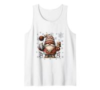 Cute Christmas GNOME Cute Snowflake Patterns White Winter Camiseta sin Mangas