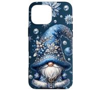 Cute Christmas GNOME In Winter Dress For Xmas Blue Snowflake Carcasa para iPhone 16 Pro MAX
