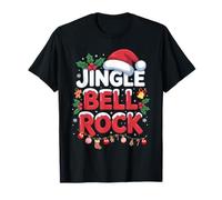 Cute Christmas Lettering Festive Winter Holiday Jungle Bell Camiseta
