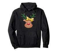Cute Christmas Reindeer Graphic For Girls Reindeer For Xmas Sudadera con Capucha