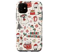 Cute Christmas Spooky Ghost Merry Christmas Retro Pastel Carcasa para iPhone 11