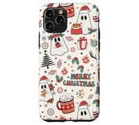 Cute Christmas Spooky Ghost Merry Christmas Retro Pastel Carcasa para iPhone 11 Pro