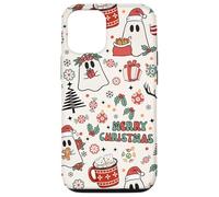 Cute Christmas Spooky Ghost Merry Christmas Retro Pastel Carcasa para iPhone 12/12 Pro