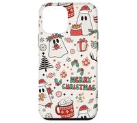 Cute Christmas Spooky Ghost Merry Christmas Retro Pastel Carcasa para iPhone 12 Mini