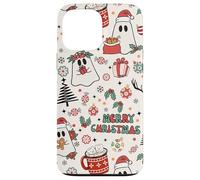 Cute Christmas Spooky Ghost Merry Christmas Retro Pastel Carcasa para iPhone 13 Pro MAX