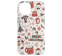 Cute Christmas Spooky Ghost Merry Christmas Retro Pastel Carcasa para iPhone 14