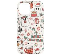 Cute Christmas Spooky Ghost Merry Christmas Retro Pastel Carcasa para iPhone 15