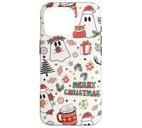 Cute Christmas Spooky Ghost Merry Christmas Retro Pastel Carcasa para iPhone 16 Pro