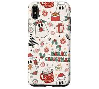 Cute Christmas Spooky Ghost Merry Christmas Retro Pastel Carcasa para iPhone XS MAX