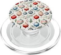 Cute Christmas Tree Balls Mistletoe Decor Floral Christmas PopSockets PopGrip para MagSafe