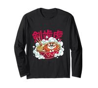 Cute Chubby Tiger Ramen Noodle Bowl Japanese Foodie Lover Manga Larga