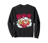 Cute Chubby Tiger Ramen Noodle Bowl Japanese Foodie Lover Sudadera