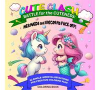 Cute Clash: Mermaids and Unicorns Face Off!: Battle for the Cuteness (Cute Clash Coloring Books)