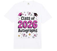 Cute Class of 2026 Last Day School Lote Autógrafo Firma Comfort Colors Adult Heavyweight T-Shirt