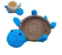 Cute Coasters for Desk Funny 3D Knitted Woven Decoration