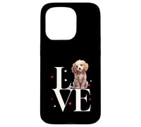 Cute Cockapoo Doodle Love Hearts Valentine's Day Dog Lover Carcasa para iPhone 15 Pro