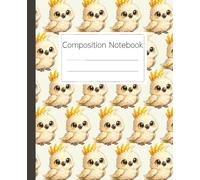 Cute Cockatoo Composition Notebook: Adorable Bird Journal for Kids and Bird Lovers: Perfect for School, Notes, and Creative Writing with a Charming Tropical Bird Design