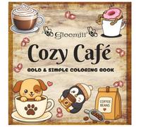 Cute Coffee Coloring Book for adults: Kawaii Animals, Café Treats & Bold Designs: 30 unique designs, 8.5 x 8.5 inch: Stress Relief Pages Featuring Barista Tools, Sweet Desserts & Cozy Coffee scenes