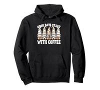 Cute Coffee Gnomes For Barista Good Days Start with Coffee Sudadera con Capucha