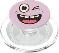 Cute Coffee Latte Art Gift for Mom Cafe Morning Smile PopSockets PopGrip para MagSafe