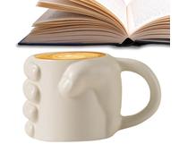 Cute Coffee Mug, Funny Coffee Mug, Fist Novelty Coffee Mugs Tea Cup, Home Decor Reusable Ceramic Drinkware For Water Tea Juice Milk Camping Restaurant Men Women Christmas Birthday