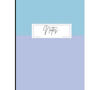 Cute Colorblock Notebook for Women: Cute Blue and Purple Journal |Easy to fill in Wide Ruled Notebook| 8.5" x 11" 100 pages | ...Gift for friends,daughters, coworkers. Stay Organized