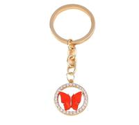 Cute Colorful Butterfly Keychains Enamel Animal Keyrings Souvenir For Women Men Handbag Pendants Key Chains DIY Accessories para Llaves de casa y Mochilas(Color 5)