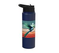 Cute Colorful Quetzal Realistic Cute Quetzal Bird Lover Stainless Steel Insulated Water Bottle