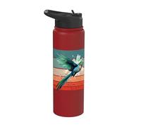 Cute Colorful Quetzal Realistic Cute Quetzal Bird Lover Stainless Steel Insulated Water Bottle