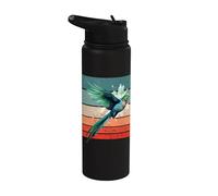 Cute Colorful Quetzal Realistic Cute Quetzal Bird Lover Stainless Steel Insulated Water Bottle