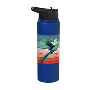 Cute Colorful Quetzal Realistic Cute Quetzal Bird Lover Stainless Steel Insulated Water Bottle