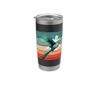 Cute Colorful Quetzal Realistic Cute Quetzal Bird Lover Vaso térmico de acero inoxidable de doble pared