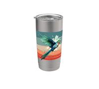Cute Colorful Quetzal Realistic Cute Quetzal Bird Lover Vaso térmico de acero inoxidable de doble pared
