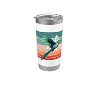 Cute Colorful Quetzal Realistic Cute Quetzal Bird Lover Vaso térmico de acero inoxidable de doble pared
