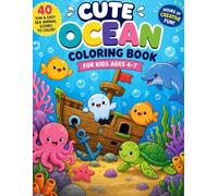 Cute Coloring Book for Kids Ages 4-7: Under the Sea