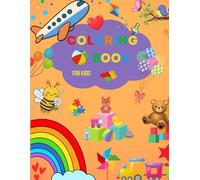 Cute Coloring Book for Kids - Animals, Toys, Princess, Space, Nature & Fun Scenes - Easy and Adorable Coloring Pages for Girls & Boys - 8.5 x 11 - 24 Pages