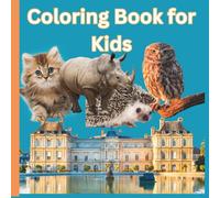 Cute Coloring Book for pre-school kids: Educational Coloring Pages with Animals and random items to teach Alphabets to Children age 3 -8