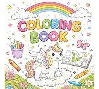 Cute Coloring Book for Preschool Kids | Big & Simple Black and White Coloring Pages for Ages 3-6 | Easy, Fun and Stress-Free Coloring