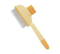 Cute Comb Dogs, Two Length Metal Teeth Knots & Matted Hair Removal, Gentle Deseeding Grooming Tool for Short, Long Haired Breeds, Pet Hair Care Supplies, Sturdy Grip