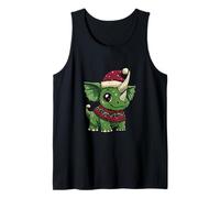 Cute Comic Christmas Dinosaur Triceratops | Fiesta de Navidad Camiseta sin Mangas