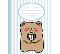 Cute Composition Notebook: Bear Volleyball, Wide Ruled, 7.50 in x 9.25 in, 110 pages