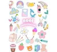 Cute Cool Notebook for School: College Ruled, Aesthetic Lined Journal for Teen Girls, High School & College Students, 120 Pages, Soft Matte Cover, ... Clear Lines, Fun Design, Perfect for Teens